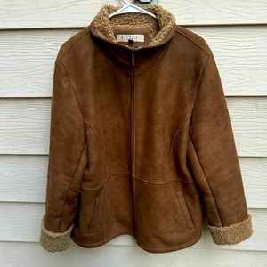 Maurices Brown Zip Up Jacket.
